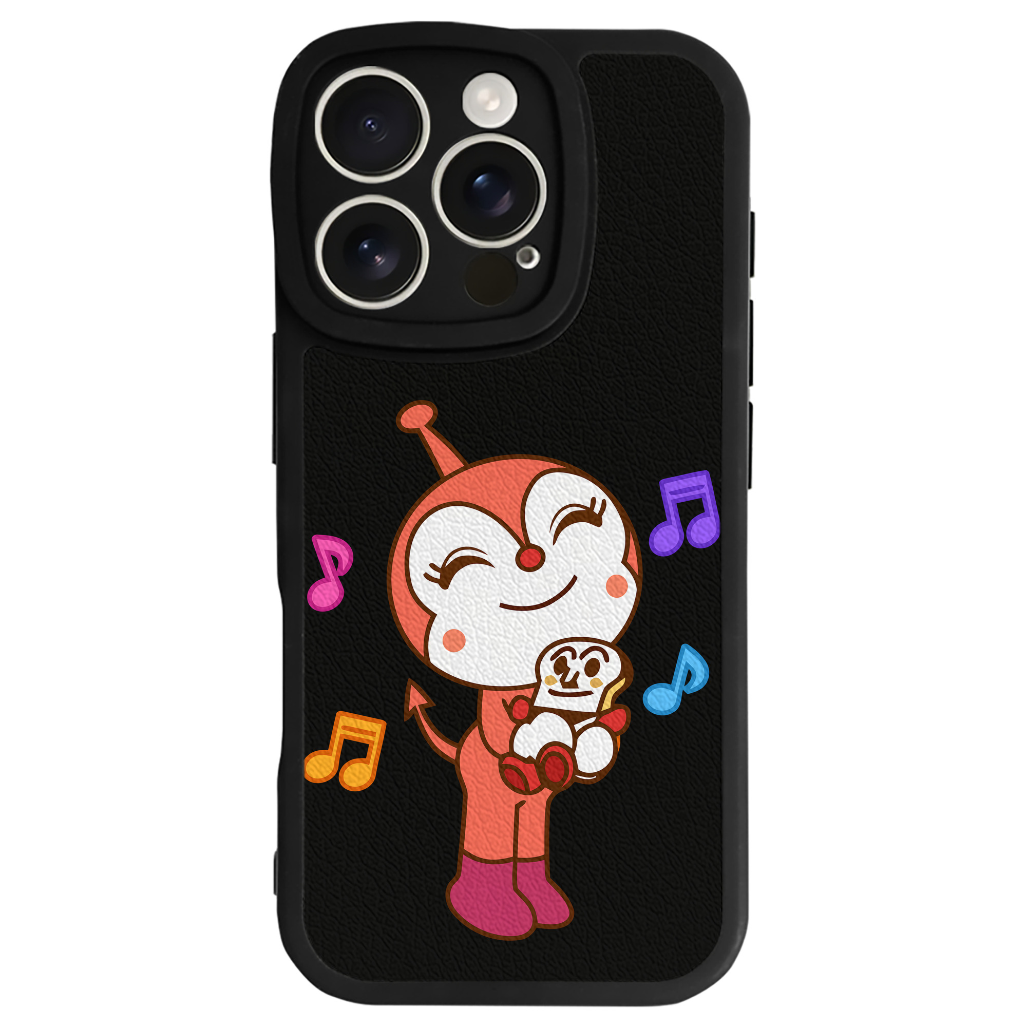 （画像用） アンパンマン Anpanman 【iPhone 16シリーズ対応】シリコンスマホケース（レザー調） 材質：シリコン
